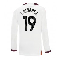 Camisa de time de futebol Manchester City Julian Alvarez #19 Replicas 2º Equipamento 2023-24 Manga Comprida